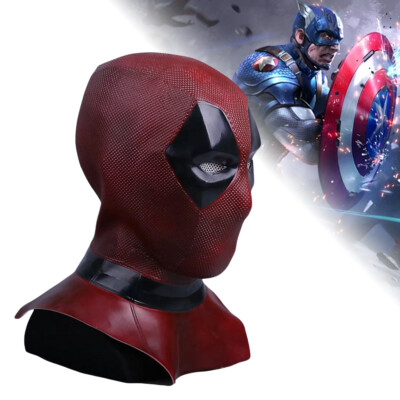 Karneval Halloween Cosplay Deadpool Kostüm Maske Superheld Cosplay Fancy Dress