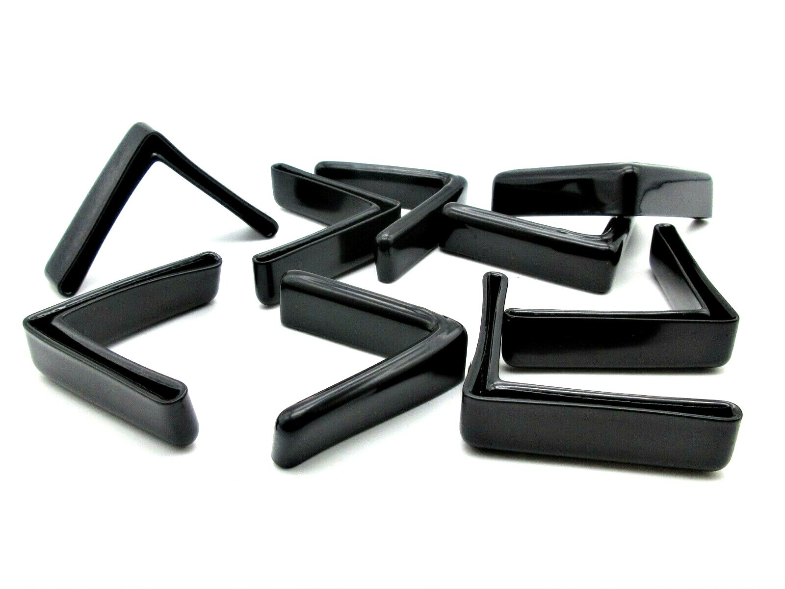 2” Angle Iron End Caps PVC Shelving Feet Fits 1/8" thick Metal 90 deg