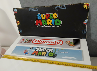 Plexiglas Panels Grafik Videospiel Kabine Arcade Super Mario Bros Vintage