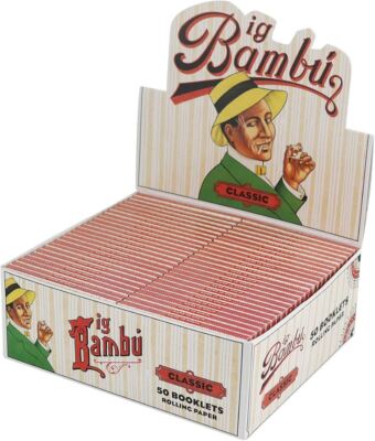 Big Bambu Rolling Papers - (Full Display Box of 50) 33 Leaves Per Booklet |  eBay