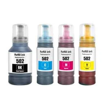 Refill Ink Bottles COMPATIBLE WITH EPSON 502 T502 Ecotank NEW SEALED