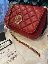 Stylish!* NWOT Versace Medusa Tribute Nappa Leather Shoulder Chain Bag Crossbody