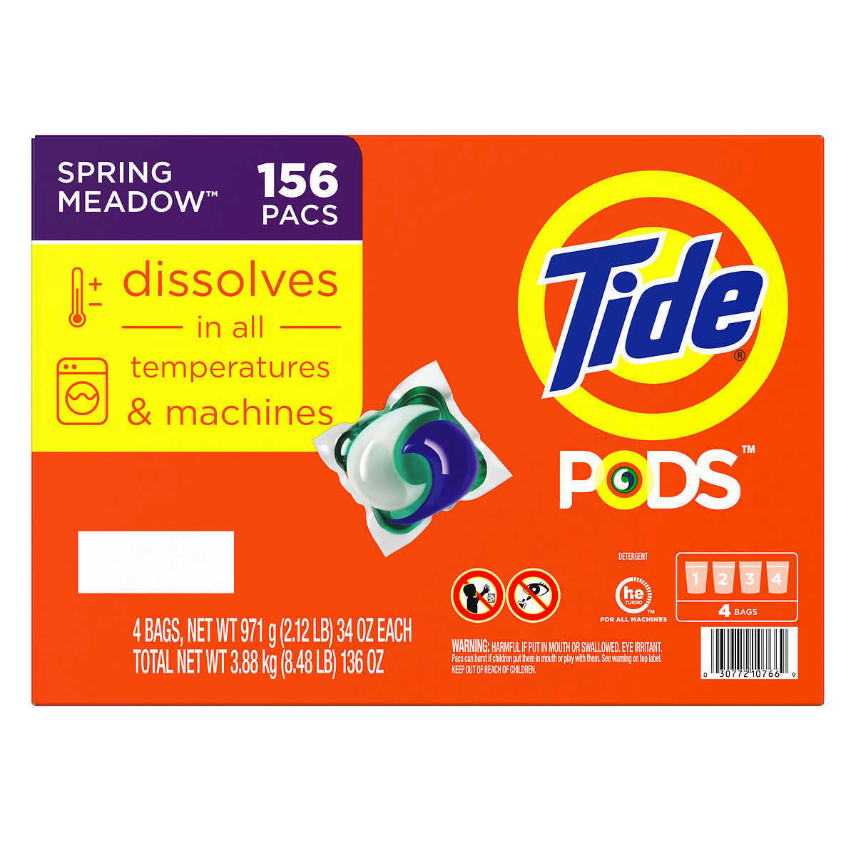 Tide Pods HE Laundry Detergent Pods, Spring Meadow, 156 Count eBay