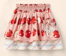 NWT Matilda Jane Heart to Heart Apple Pull-On Skirt Size 14