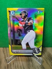 2022 Bowman Chrome 1st Prospect Benyamin Bailey Yellow Refractor /75 White Sox