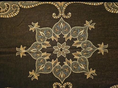Kashmiri Pashmina shawl - 1990s. 55% pashmina - 45% silk. Hand-woven by loom. - Picture 4 of 5