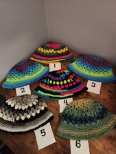 Trendy New All Seasons Unisex Crochet Bucket Hat Your Choice