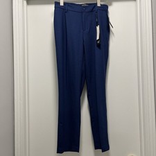LiverPool Ave Elastic Tapered Trouser size 4/27 Blue Dress Pants New