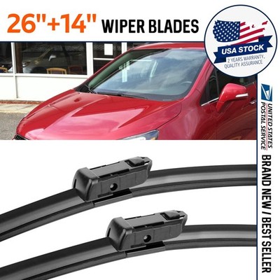 For Chevrolet Trax 2013-2022 26''+14'' Premium Beam Front Wiper Blades (Set of 2)