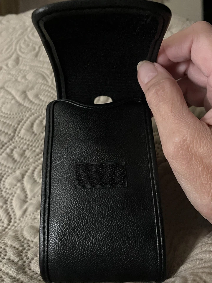 Original Olympus Stylus Zoom DLX Deluxe 35 mm Cuero Cámara Estuche Solo Negro Foto 3 de 4