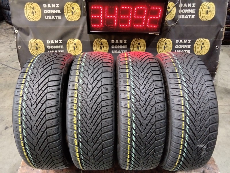 Pneumatici Invernali 4 Gomme usate 195 55 16 PIRELLI Battistrada Residuo 80%