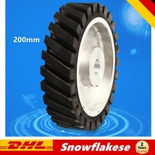 GUMMIRAD KONTAKTRAD ROLLE RAD FUR BANDSCHLEIFER SCHLEIFER ALUMINIUMKERN 200MM