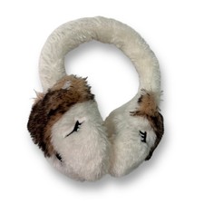 Girls Ear Muffs Faux Fur Plush Fox, Adjustable Fit for All Kids Teens