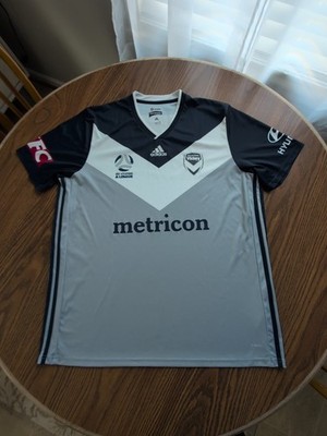 Adidas Melbourne Victory Australia Away Grey Soccer Shirt Jersey La lonica 2XL