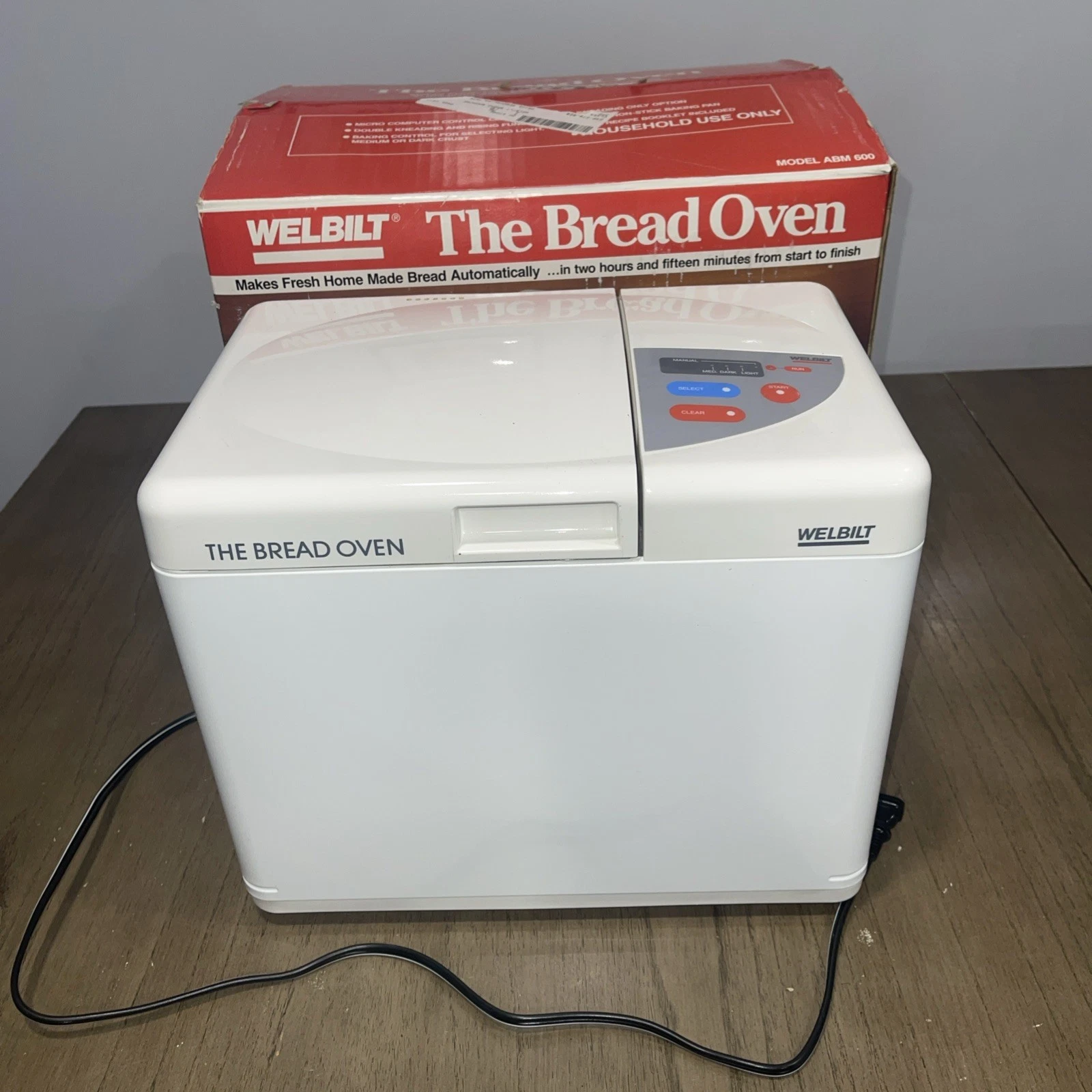 Welbilt The Bread Oven’ Bread Machine model ABM600 Manual Tested Works