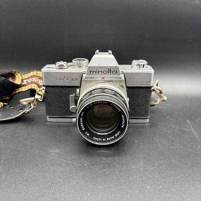 Minolta SRT 101 Film Camera w/ MC ROKKOR PF 50mm f 1.7 Lens