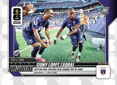 2026 Panini Instant FIFA World Cup #200 Sidny Lopes Cabral Cape Verde RC PRESALE