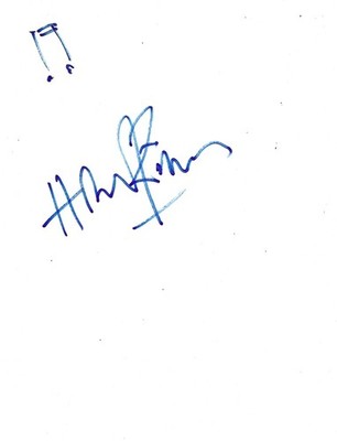 Hans Zimmer Signed A4 White Sheet With Musical Note ACG AG15536