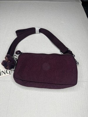 Kipling Dark Plum Crossbody Bag W/ Rubber Monkey Charm  display picture 3