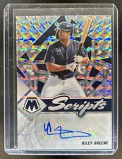 2022 Panini Mosaic Riley Greene Scripts Auto #SC-RG Tigers