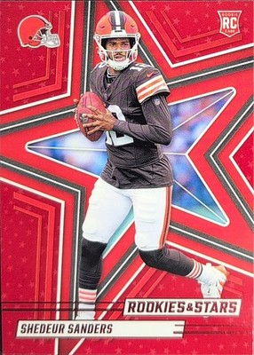 Shedeur Sanders 2025 Panini Rookies & Stars #177 Red Rookie Cleveland Browns
