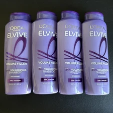 4x L'Oreal Paris Elvive Volume Filler Thickening Shampoo, 12.6 oz  New