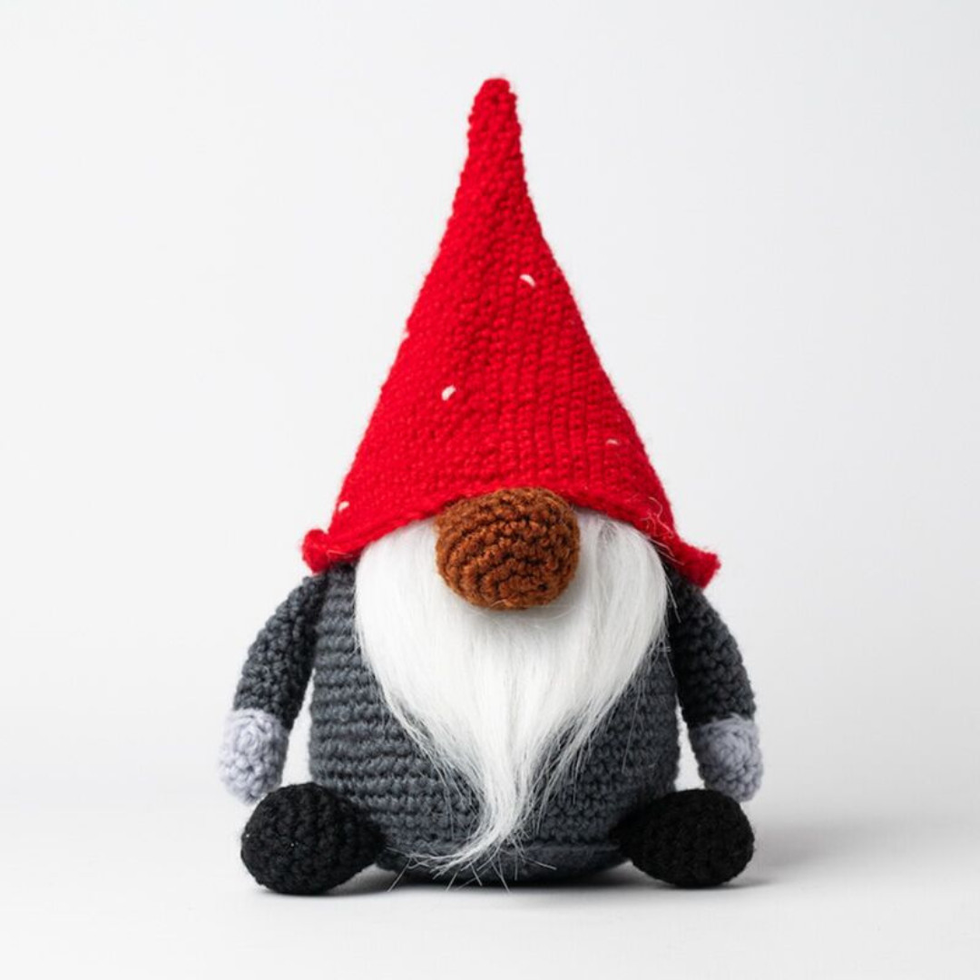 Jolly Gonks Christmas Gonk Crochet Kit DIY Festive Craft Set with Wool & Hook