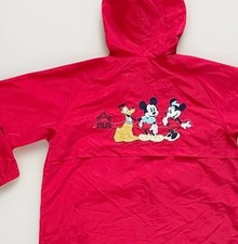 Vtg Mickey Mouse Disney Store Single Stitch Embroidered Windbreaker Rare Sz M