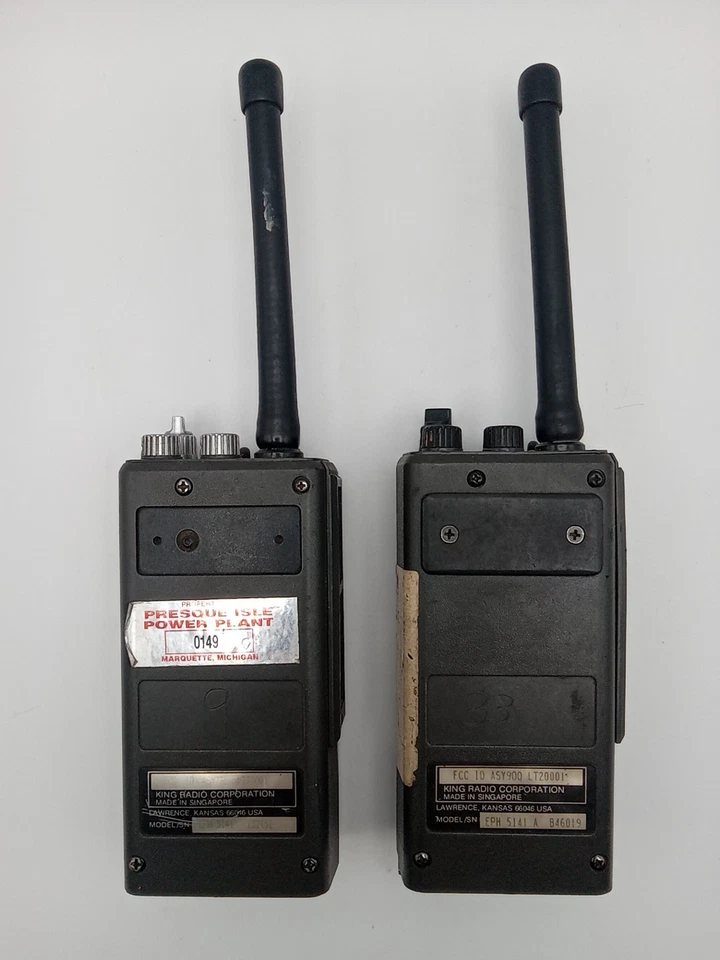 (2) Bendix King LPH EPH 5141 narrowband BK radio handheld HT, VHF 14 channel - Image 4 of 4