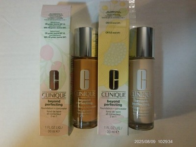 CLINIQUE BEYOND PERFECTING FOUNDATION + CONCEALER NIB 1OZ 30ML NIB YOU CHOOSE