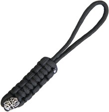 Bestech Lanyard Black Paracord Construction. With Skull Bead