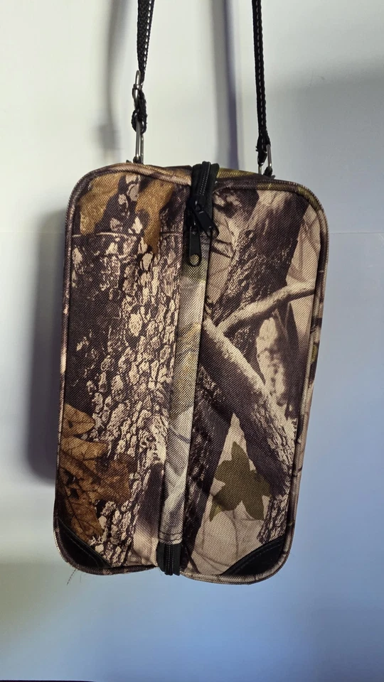 Bolsa de almuerzo de caza termo de café 2 tazas acero inoxidable camuflaje aislado Foto 2 de 4