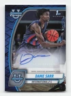 2024-25 Bowman Chrome #17 Dame Sarr Prospects Auto Blue Reptilian #/150