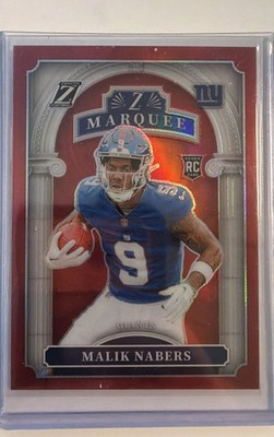 2024 Panini Zenith - Z Marquee Malik Nabers #6 Red /49 (RC)