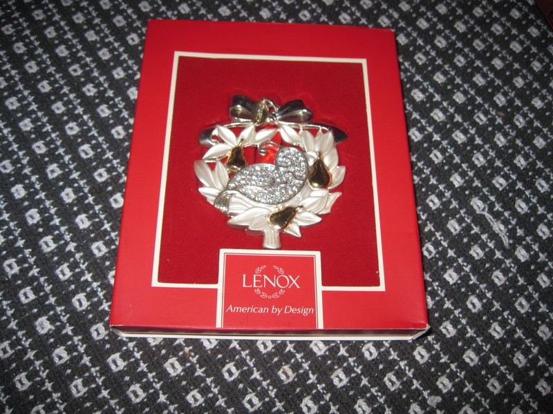 Lenox Partridge in a Pear Tree Ornament SKU# 846469 New in Box