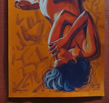 Original Gemälde Acryl, nude drawing, Akt, Erotik, dessin nu, A3