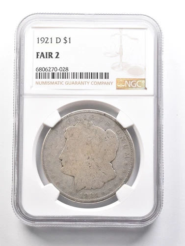 LOWBALL 1921-D Morgan Silver Dollar NGC Low Ball FR2 FR-2 Fair Pocket Piece *896