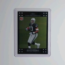 Topps 2007 Topps Chrome Michael Bush RC Rookie Card TC184 Oakland Raiders. rookie card picture
