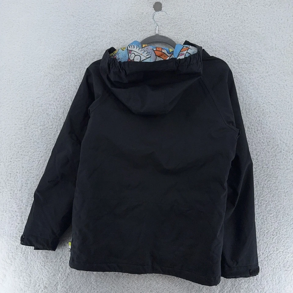 DC Shoes Jacket Mens Medium Hooded Zip Graphic Lined Skateboarding Snowboard - Image 4 of 4