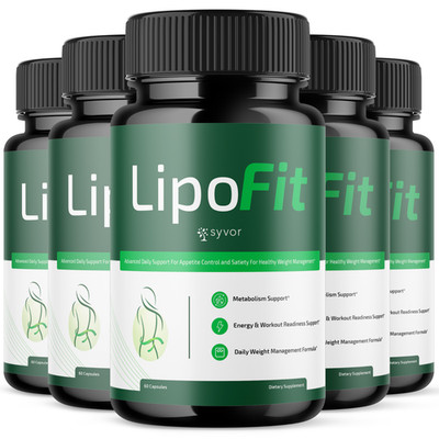 (5 Pack) LipoFit Advanced Energy & Fitness Formula Vitamin Lipo Fit 300 Capsules