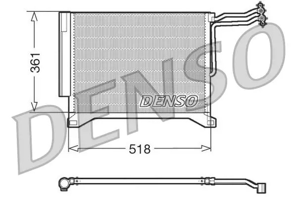 Condenseur de climatisation R 134a DCN05100 DENSO pour MINI MINI