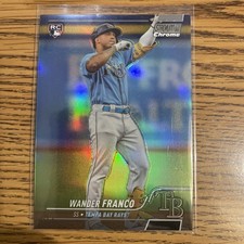 Wander Franco 2022 Stadium Club RC Chrome Refractor Tampa Bay Rays Error SSP