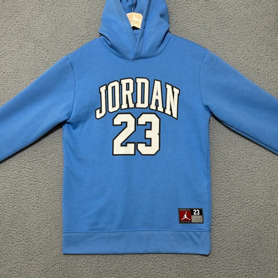 Sudadera con Capucha Jordan Juvenil XL Azul Pullover #23 Michale Jordan Algodón Mezcla Poliéster Foto 4 de 4