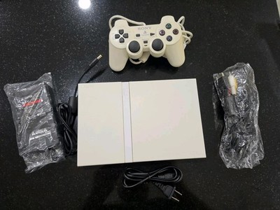 Sony PlayStation 2 PS2 Slim White Complete Console TESTED AND WORKING! 
