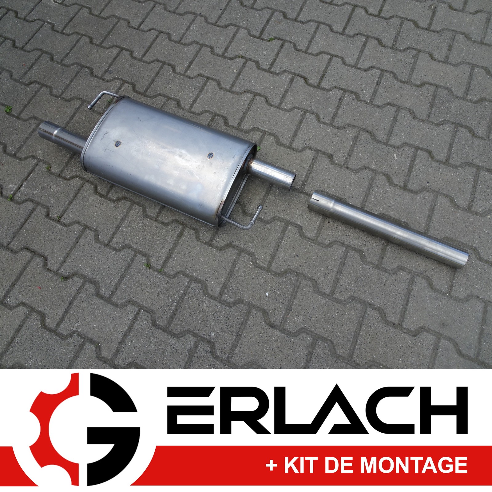 Silencieux d'échappement en INOX pour Vw Transporter 2.0 2.5 TDI long - Finition Premium