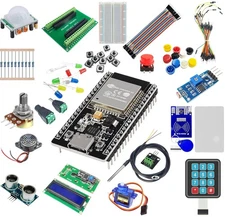 ESP32 Starter Kit with Sensors, Display, Modules, and Wires – 20-in-1 Electron