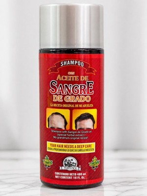 Sangre de Grado Shampoo 16oz | Aceite Natural Herbal Hair Care | Planti-Mex