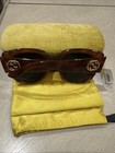 Gucci GG0141S 002 Havana Square Sunglasses for Women - Tortoise/Lenses Green — photo 1