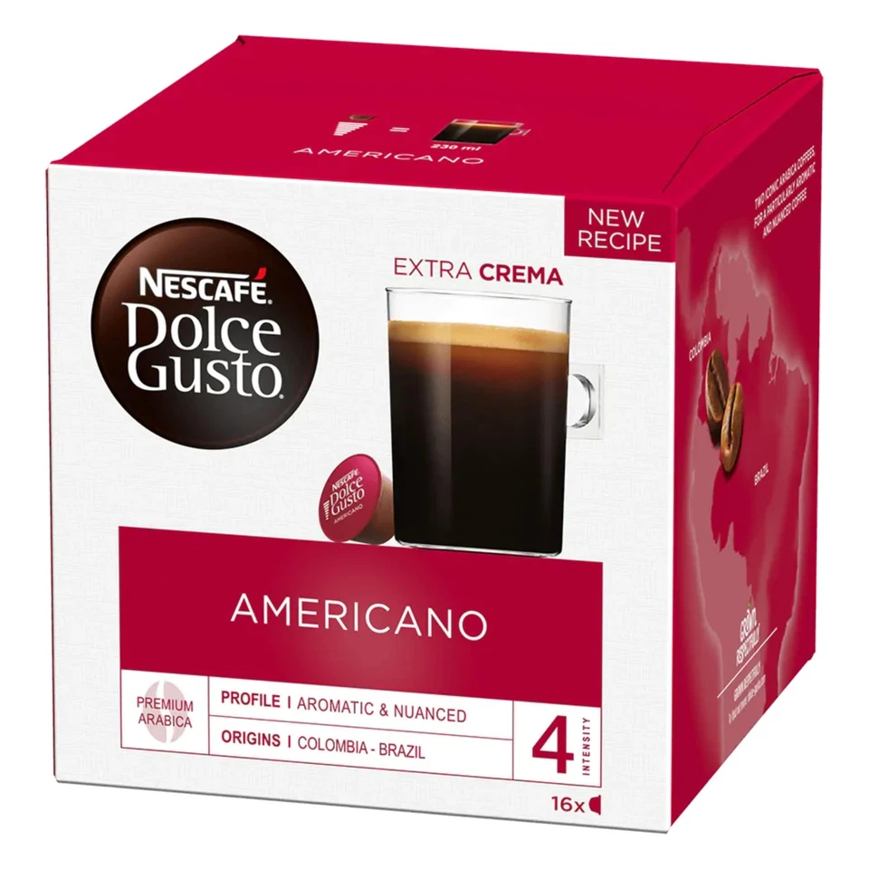 Cápsulas de café Americano paquete de 3 cápsulas para máquinas Dolce Gusto Foto 2 de 4