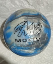 15 Lb Motiv Aspire Sky Blue/Silver/White Bowling Ball FREE SHIPPING 
